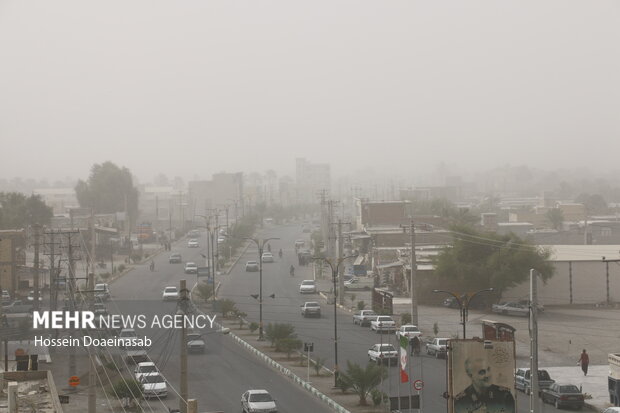 گرد وغبار در توکهور و هشتبندی