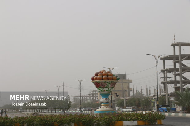 گرد وغبار در توکهور و هشتبندی