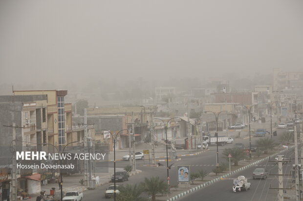 گرد وغبار در توکهور و هشتبندی