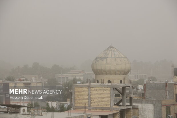 گرد وغبار در توکهور و هشتبندی