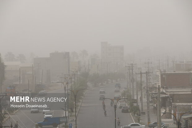 گرد وغبار در توکهور و هشتبندی