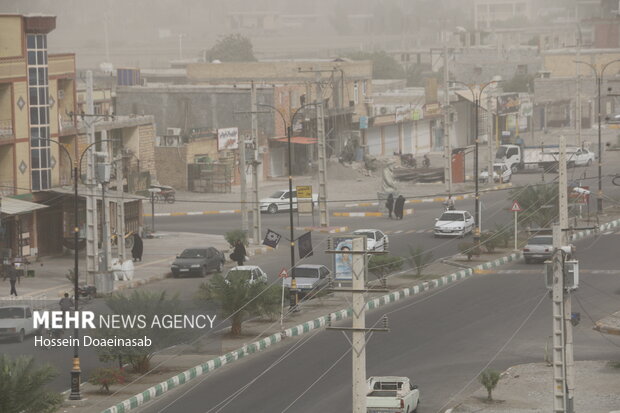 گرد وغبار در توکهور و هشتبندی
