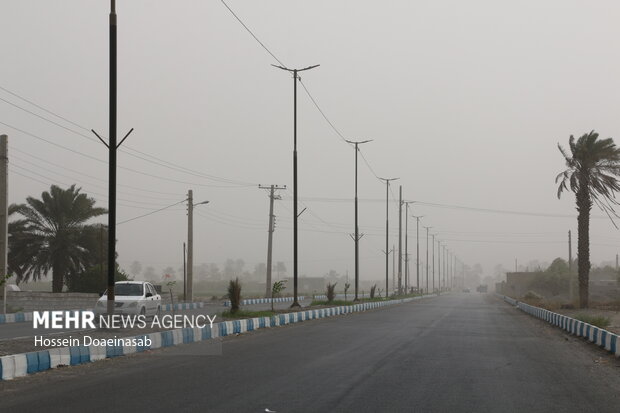 گرد وغبار در توکهور و هشتبندی