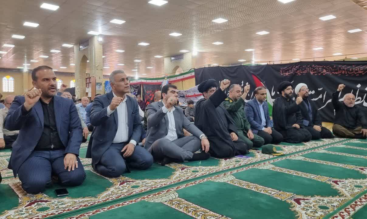 راهپیمایی دریادلان گناوهای در روز استکبار ستیزی برگزار شد