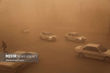 جازموریان کویر شد؛ ریزگردها جنوب کرمان را فرا گرفت