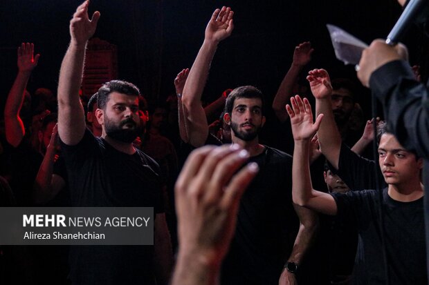 مراسم عزاداری دهه اول فاطمیه در رشت