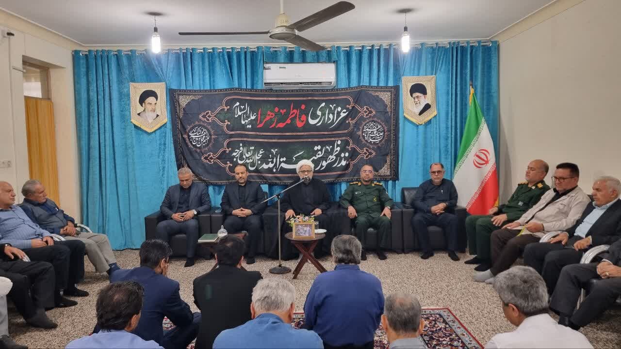 مراسم سوگواری شهادت حضرت فاطمه زهرا (س) در گناوه برگزار شد