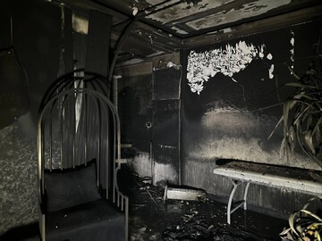 نجات کودک و مرد میانسال از آتش‌سوزی در بندرعباس