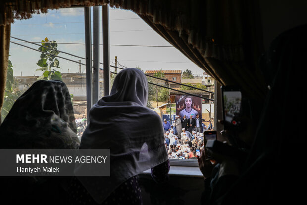 خاکسپاری پیکر زنده‌یاد «صابر کاظمی» در آق قلا