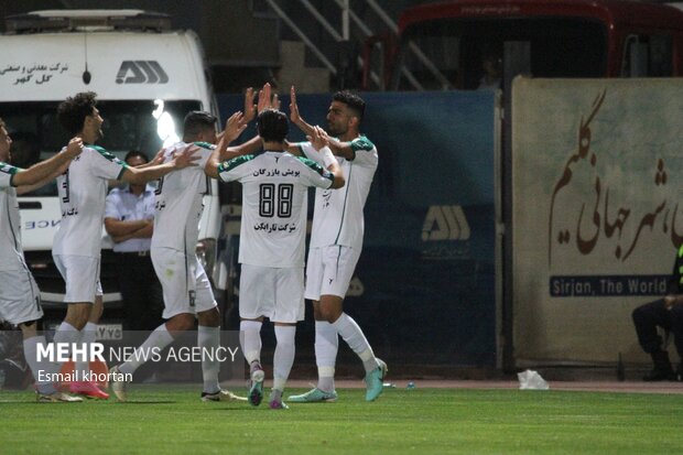 لیگ برتر فوتبال ایران گل گهر سیرجان یک ذوب آهن اصفهان دو