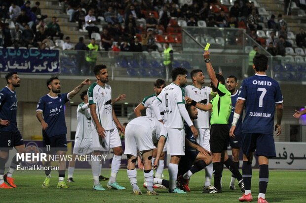 لیگ برتر فوتبال ایران گل گهر سیرجان یک ذوب آهن اصفهان دو