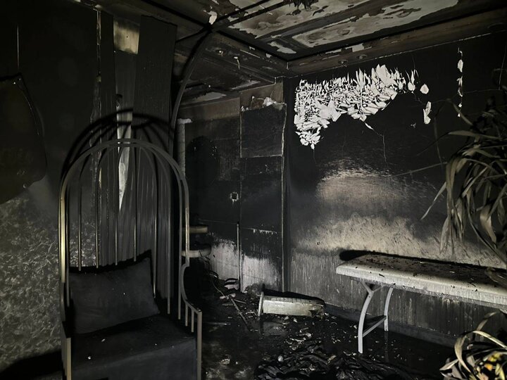 نجات هشت نفر از میان شعله‌های ساختمان اداری در بزرگراه ستاری