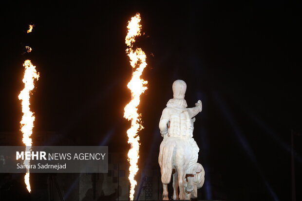 اختتامیه پویش «در مقابل ایران زانو می‍زنید»