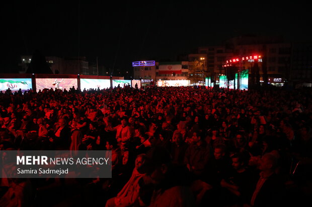 اختتامیه پویش «در مقابل ایران زانو می‍زنید»