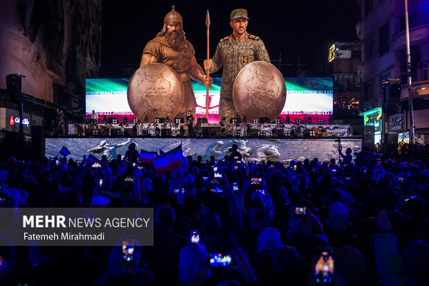اختتامیه پویش «در مقابل ایران دوباره زانو می‌زنید»
