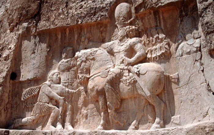 شاپور،روم،والرين،امپراتور،امپراتوري،عرب،پيروزي،نقش،ساساني،في ...