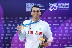 Iran’s Abdoli makes history with swimming gold at ISG