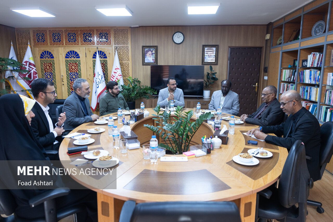 حضور سفیر سودان در خبرگزاری مهر حضور سفیر سودان در خبرگزاری مهر