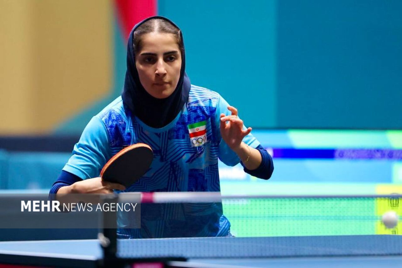 دختر پینگ‌پنگ‌باز ایران به مرحله یک‌ هشتم نهایی راه یافت