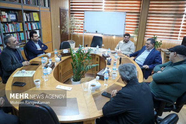 حضور سخنگو سپاه پاسداران انقلاب اسلامی در گروه رسانه‌ای مهر
