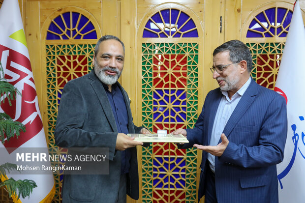 حضور سخنگو سپاه پاسداران انقلاب اسلامی در گروه رسانه‌ای مهر