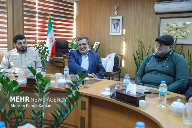 حضور سخنگو سپاه پاسداران انقلاب اسلامی در گروه رسانه‌ای مهر