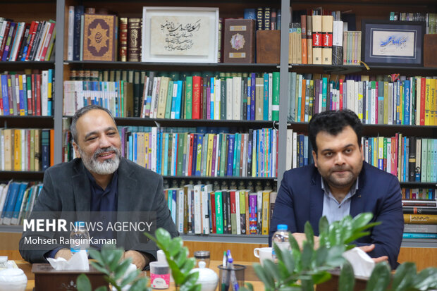 حضور سخنگو سپاه پاسداران انقلاب اسلامی در گروه رسانه‌ای مهر