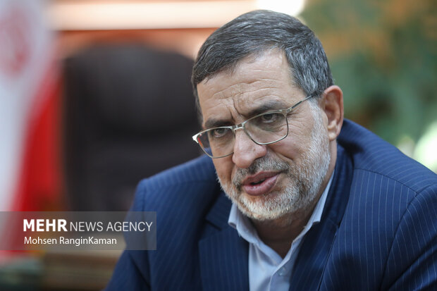 حضور سخنگو سپاه پاسداران انقلاب اسلامی در گروه رسانه‌ای مهر