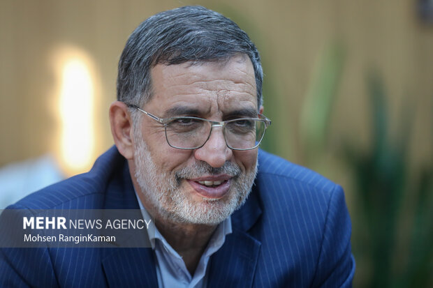 حضور سخنگو سپاه پاسداران انقلاب اسلامی در گروه رسانه‌ای مهر