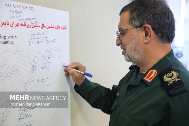 حضور سخنگو سپاه پاسداران انقلاب اسلامی در گروه رسانه‌ای مهر