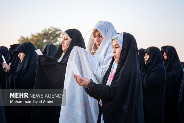 اقامه نماز طلب باران در قزوین