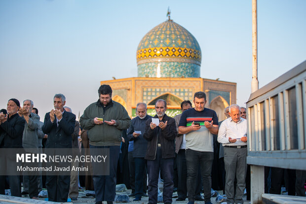 اقامه نماز طلب باران در قزوین