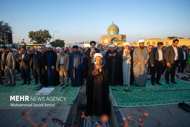 اقامه نماز طلب باران در قزوین