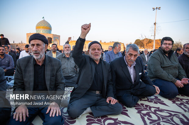 اقامه نماز طلب باران در قزوین