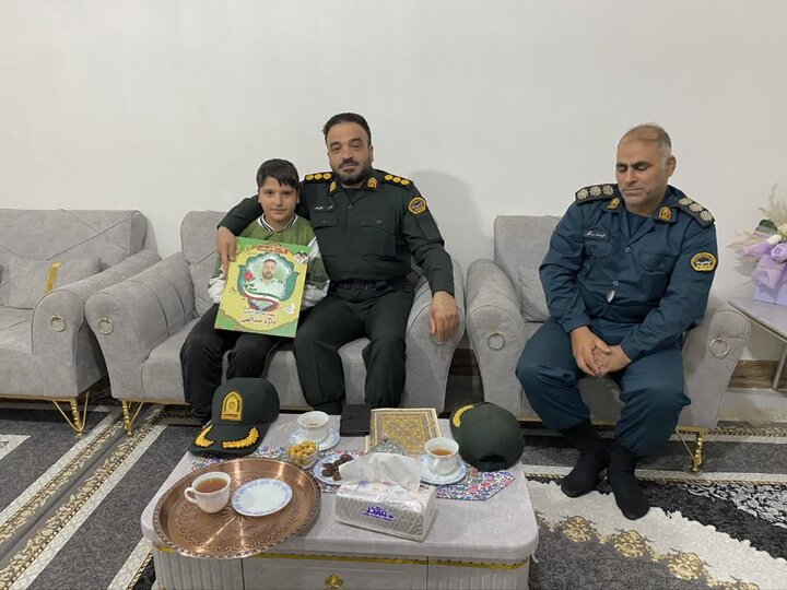 تجدید میثاق فرمانده جدید انتظامی خرمآباد با شهدا