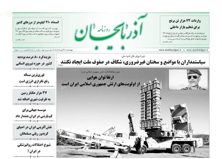 روزنامه های آذربایجان‌شرقی