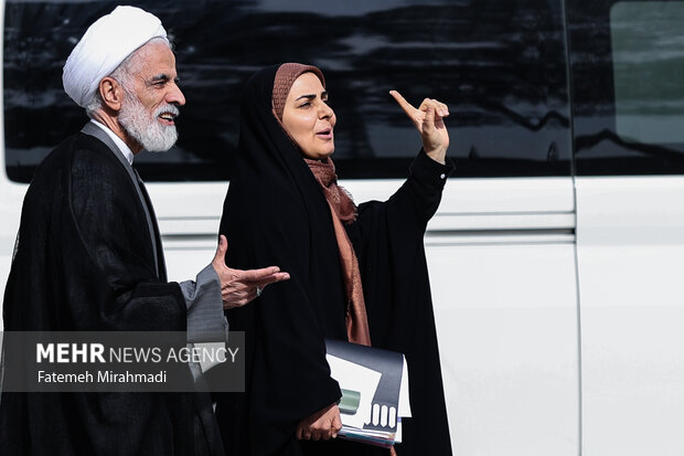 فرزانه صادق مالواجرد وزیر راه و شهرسازی در حاشیه جلسه هیئت دولت