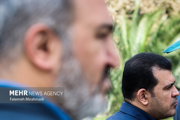 حسین افشین معاون علمی ،‌ فناوری و اقتصاد دانش بنیان رییس جمهور در حاشیه جلسه هیئت دولت 