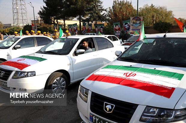 رزمایش استانی سرکشی از خانواده شهدا در همدان