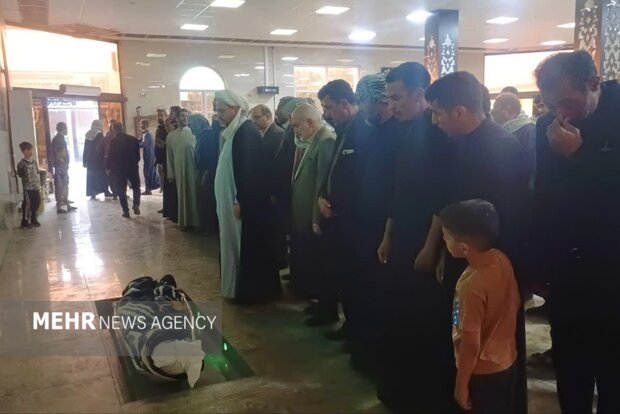 مراسم خاکسپاری احمد بالدی جوان اهوازی برگزار شد