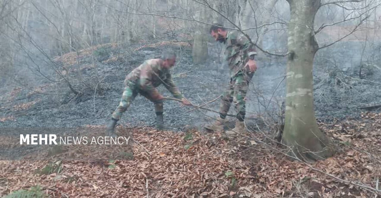 قمی: آتش سوزی در ارتفاعات لوندویل آستارا مهار شد