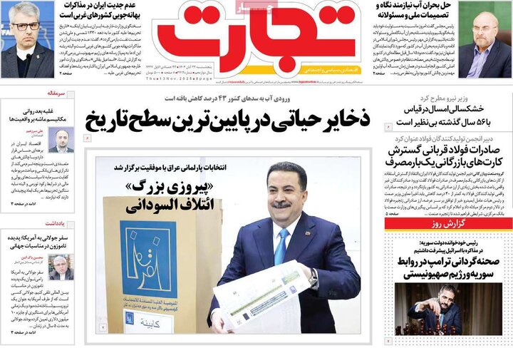 روزنامه های اقتصادی 22 ابان