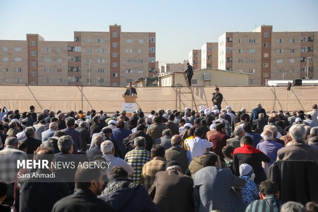 اقامه نماز باران در مسهد