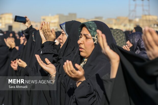 اقامه نماز باران در مسهد