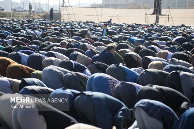 اقامه نماز باران در مسهد