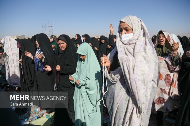 اقامه نماز باران در مسهد