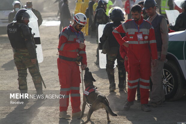 مانور تمام‌عیار زلزله و مخاطرات ترکیبی در همدان