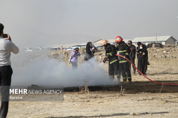 مانور تمام‌عیار زلزله و مخاطرات ترکیبی در همدان