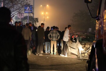مومنی: تصادف شدید در بلوار لاکان رشت؛ راننده به شدت مصدوم شد