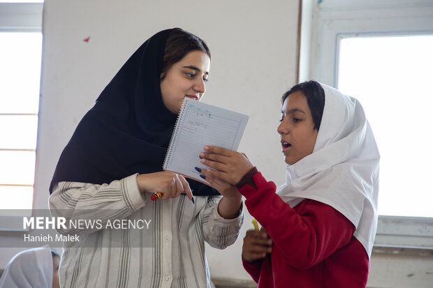 اردوی جهادی در مدرسه منطقه محروم گرگان